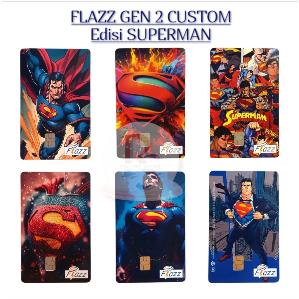 KARTU ETOLL FLAZZ BCA GEN 2 CUSTOM - SUPERMAN ACTION