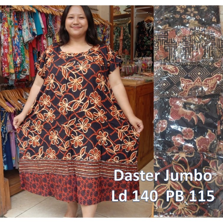 DASTER JUMBO LD 140  MURAH BATIK JUMBO LENGAN PENDEK BAJU TIDUR JUMBO XXXL