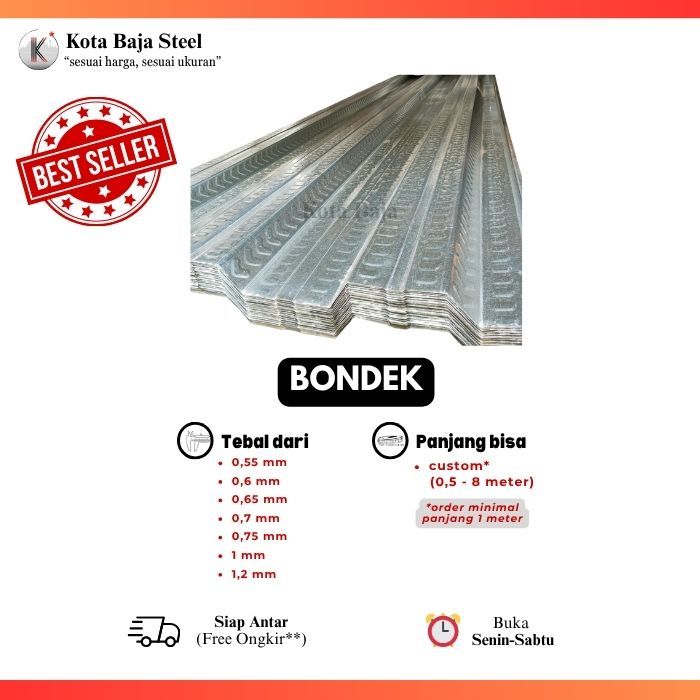 Bondex Cor Tebal 0.75mm FULL Bisa Custom