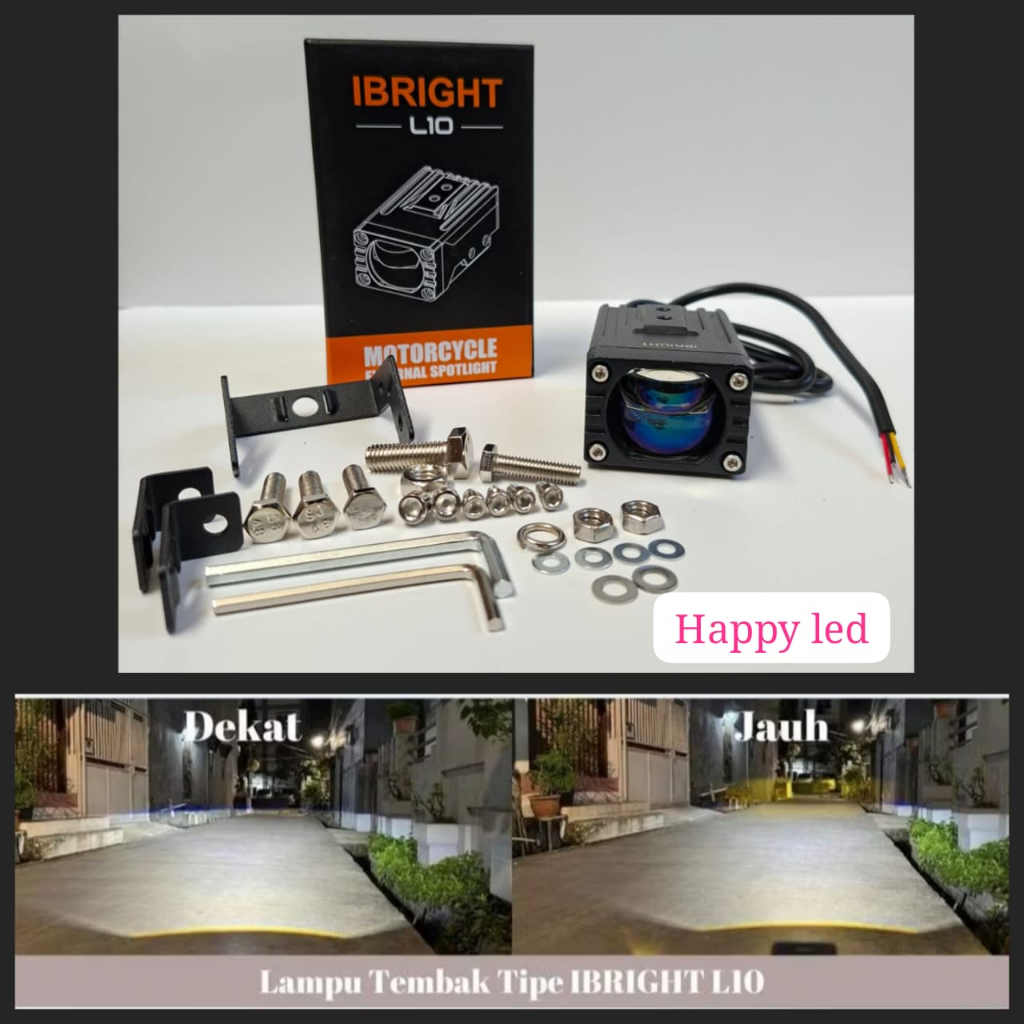 IBRIGHT L10 - Lampu Tembak Biled Blue Lens