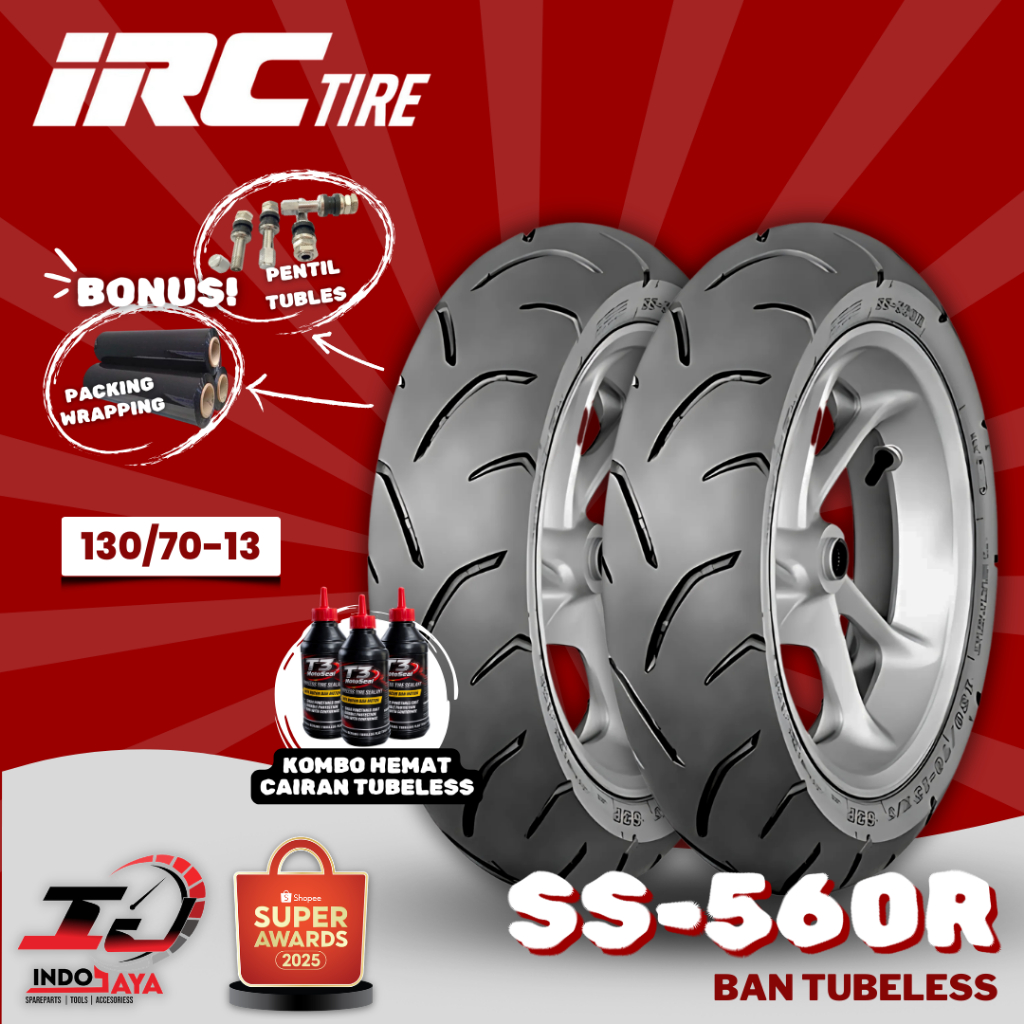 [READY COD] BAN LUAR TUBELESS IRC SS 560R (130/70-13) BAN MOTOR NMAX / N-MAX / N MAX / DEPAN BELAKAN