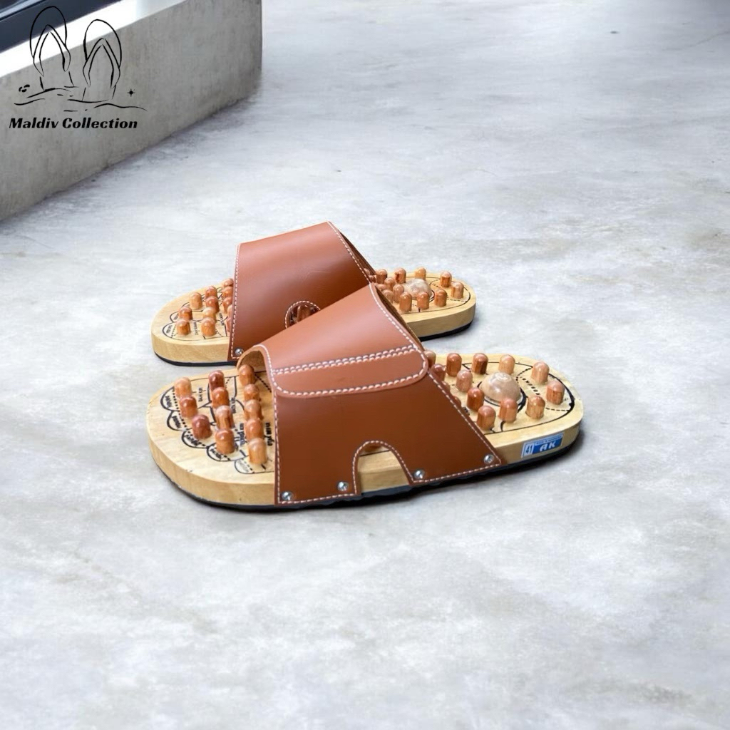 Sandal rematik pria / sandal rematik wanita /sandal kayu /sandal rematik / sandal refleksi sandal ke