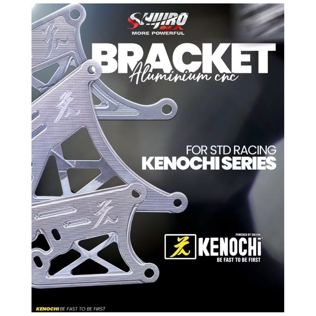 Bracket breket ddukan knalpot cnc standar racing kenochi K series Performance mio sporty mio smile m