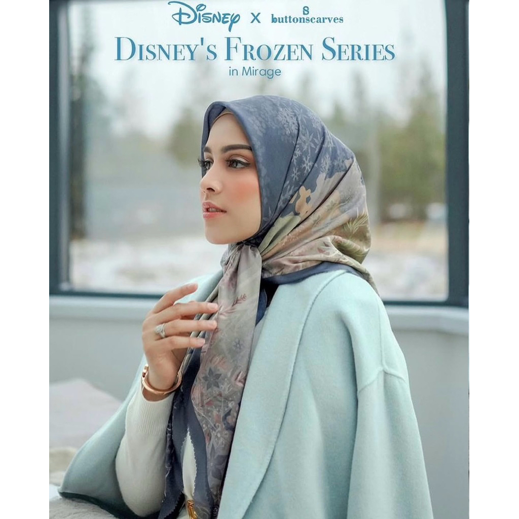 Buttonscarves Disney Frozen - Mirage Voal NEW