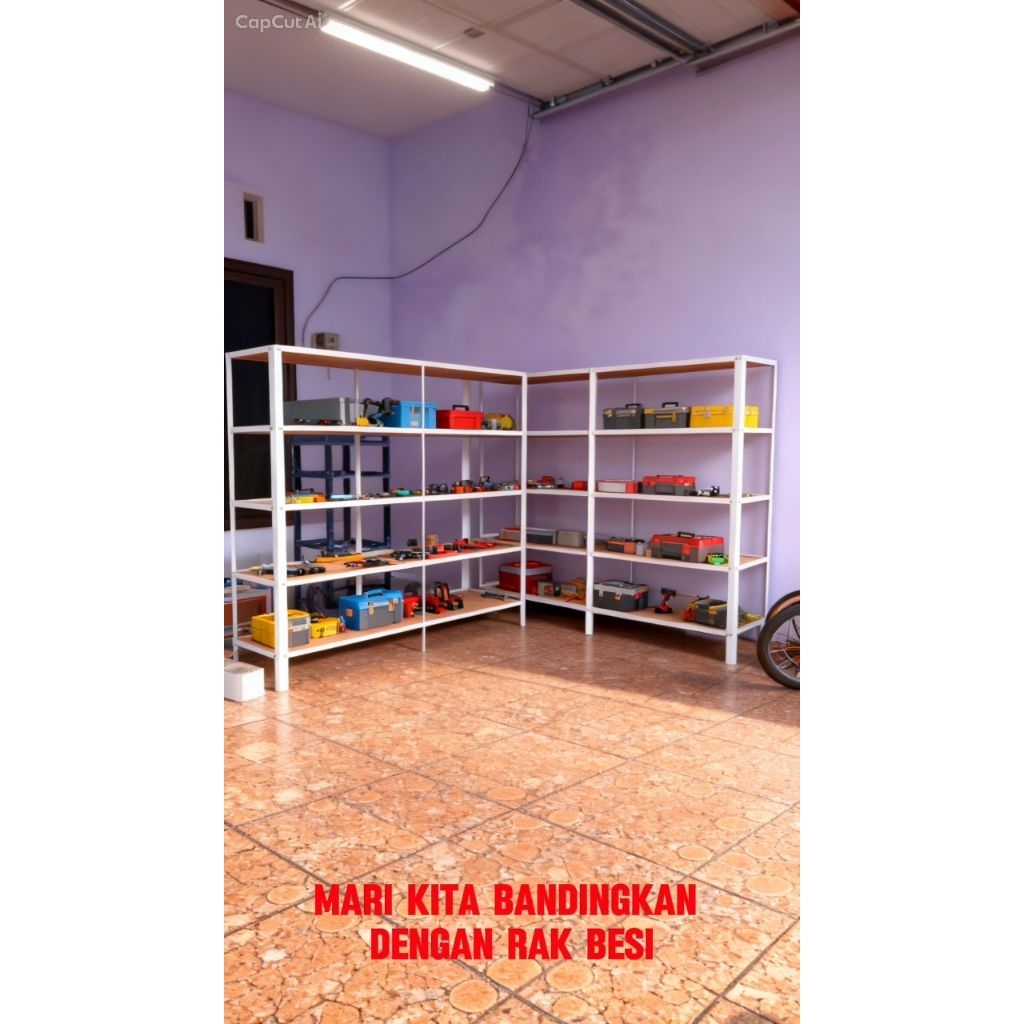 RAK BESI 5 SUSUN/RAK TOKO SEMBAKO/RAK GUDANG
