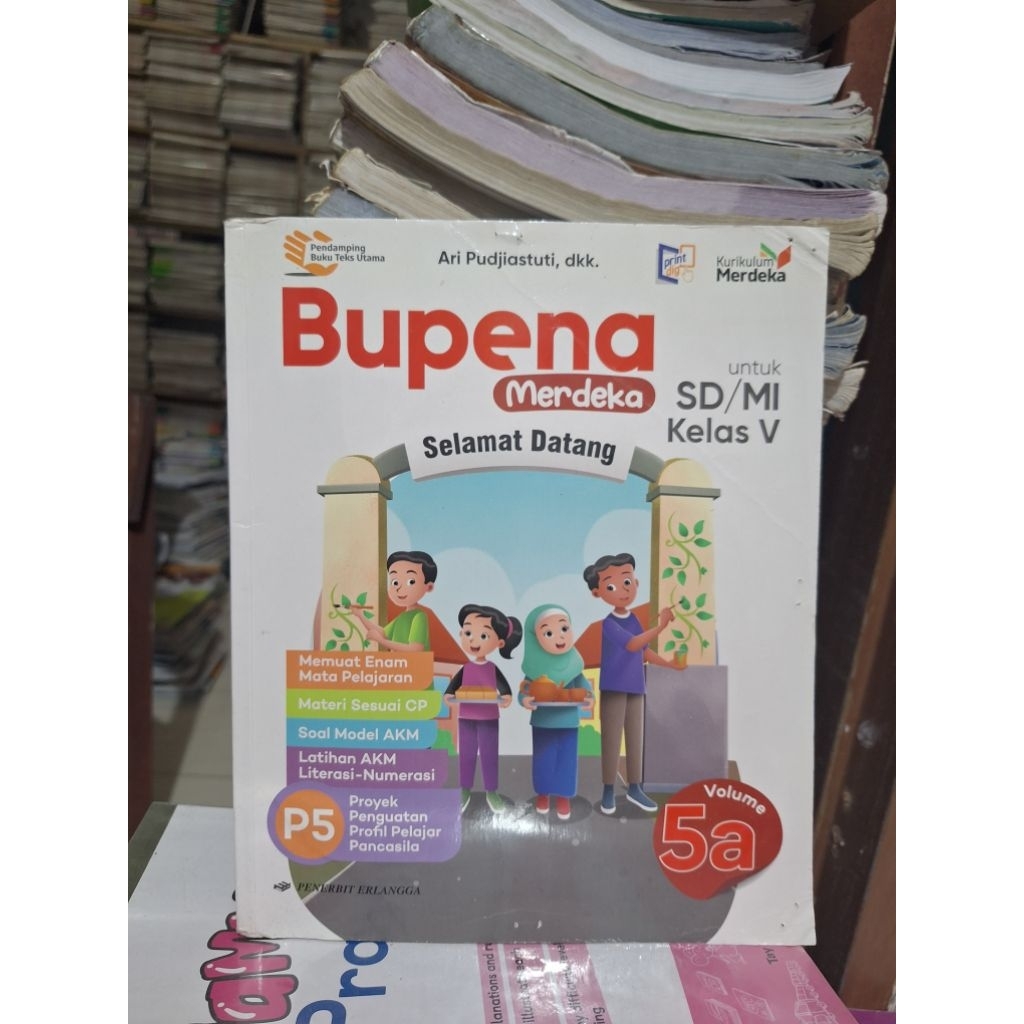 buku bupena 5a,bupena 5b,bupena 5c,bupena 5d untuk kelas 5/V sd mi kurikulum merdeka