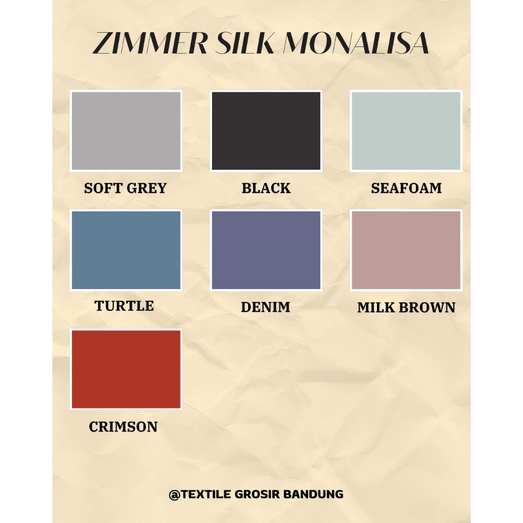 BAHAN KAIN ZIMMER SILK MONALISA