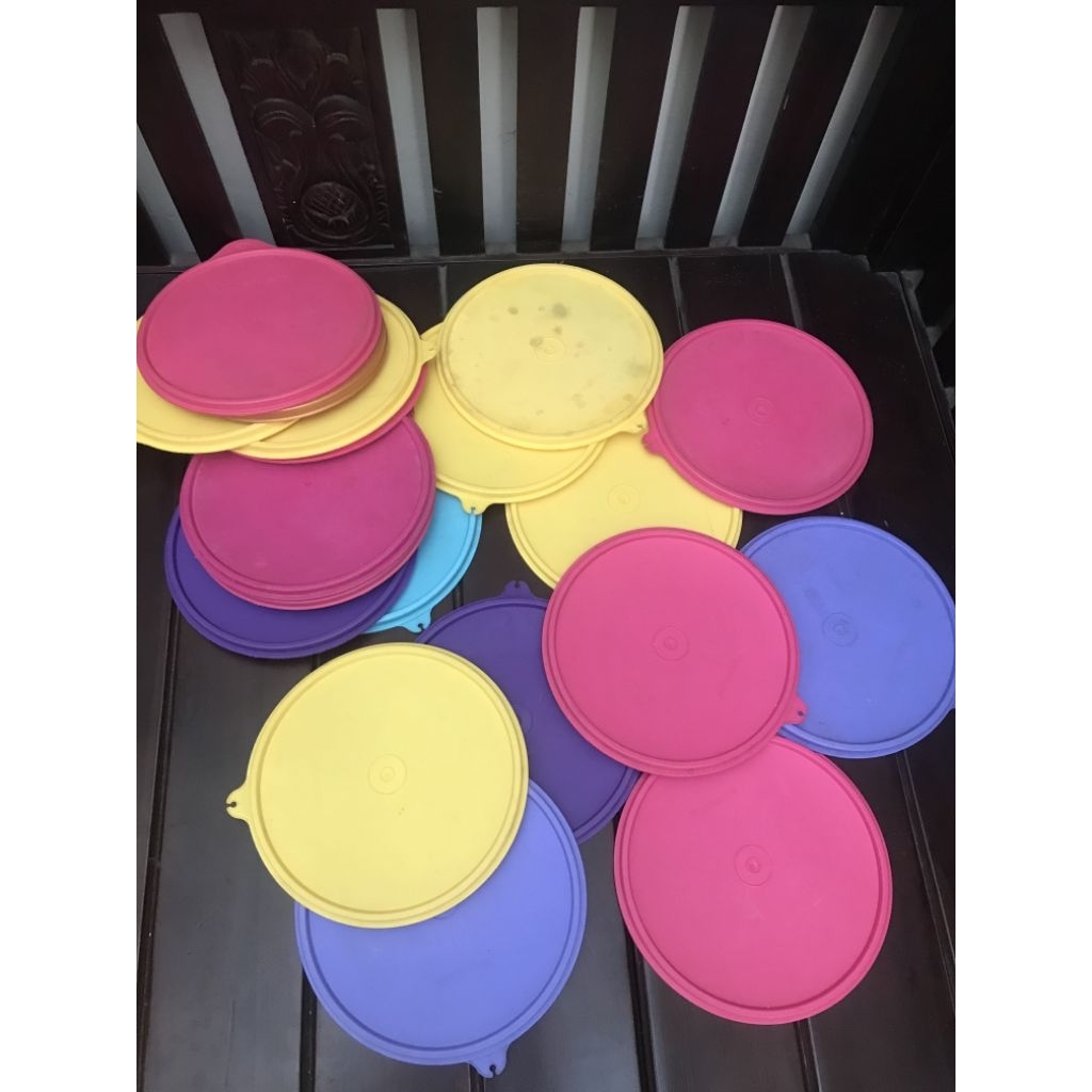Tutup Toples Tupperware Deco Canister Bulat Tutup Tupperware Bulat Original