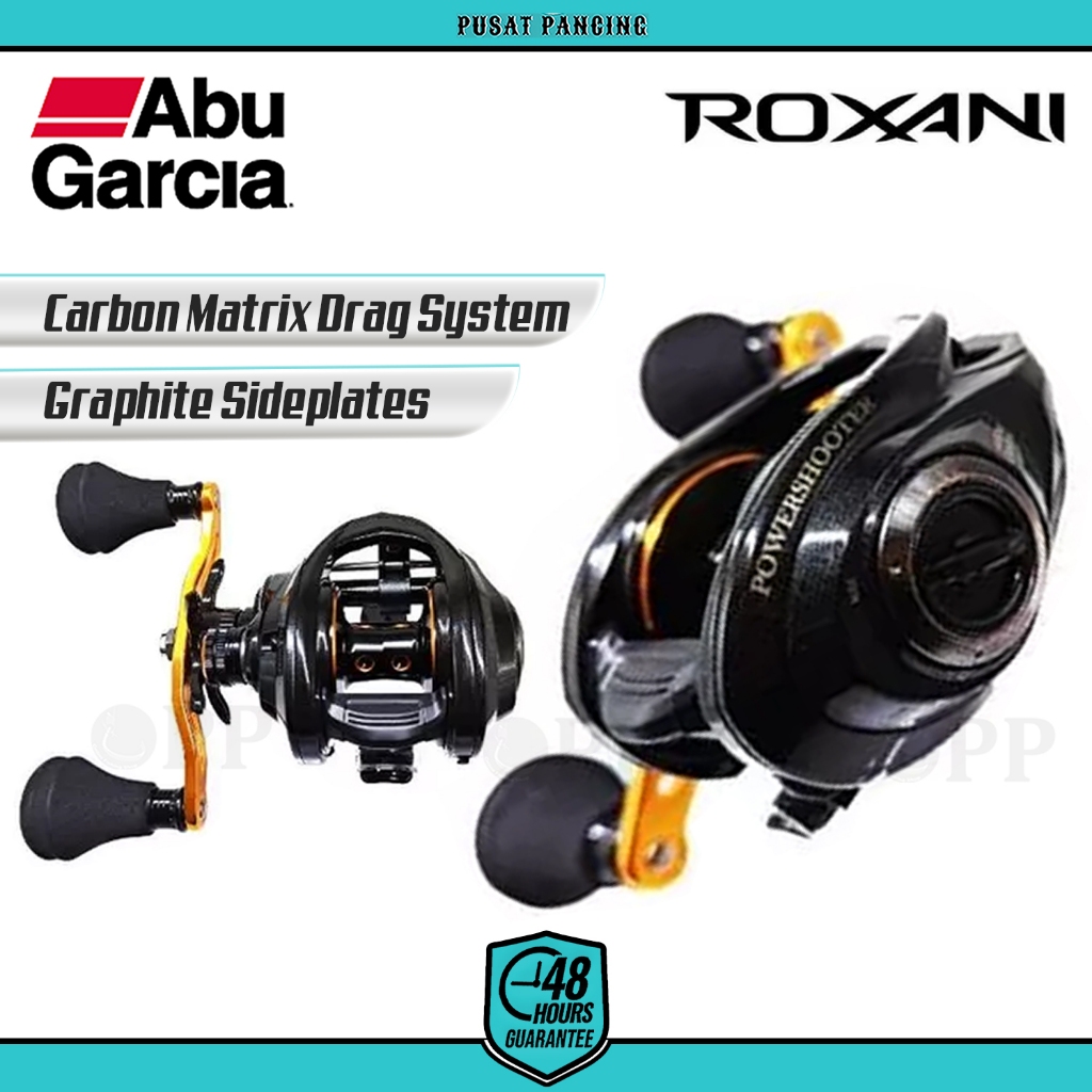 ABU GARCIA Reel Baitcasting ROXANI POWERSHOOTER JDM 8.0:1 4+1BB Carbon Drag Freshwater Saltwater