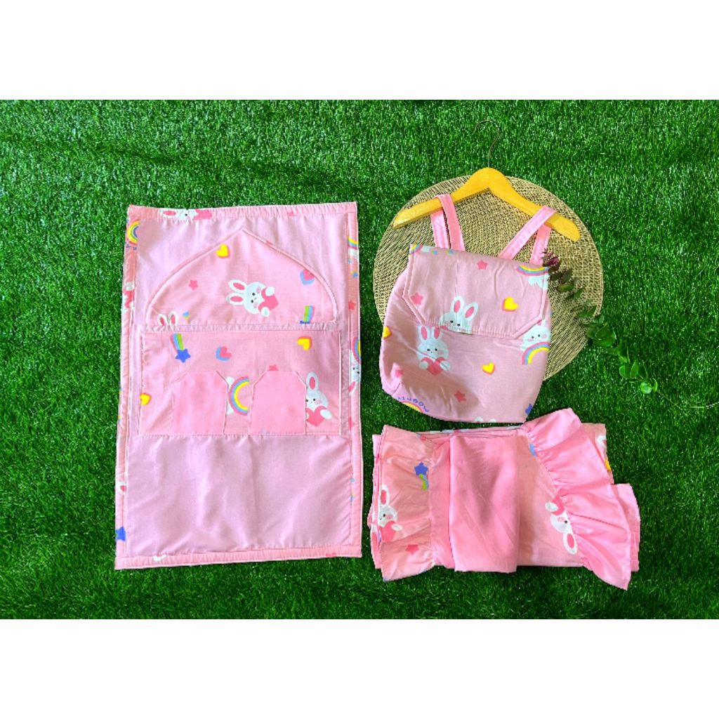 Mukena Anak 3in1 / Mukena kids Junior / Mukena Karakter