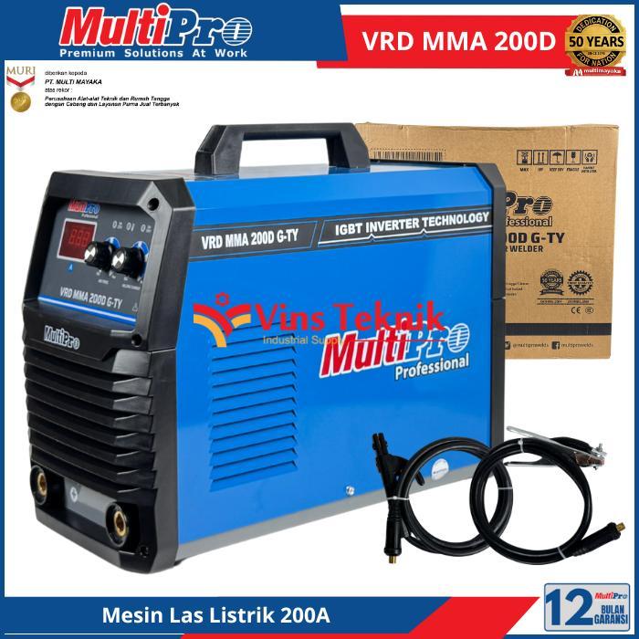 MULTIPRO MMA 200 D-TY Mesin Las Listrik Inverter Travo Las Trafo Las 200A VRD MMA IGBT MMA200D-TY MM