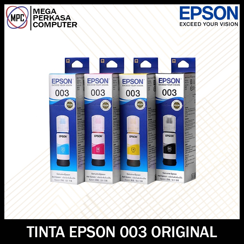 Tinta Epson EcoTank 003 Original Black Printer L1210 L3210 L3216