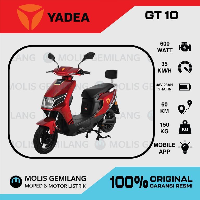 Sepeda Listrik Yadea GT10 Original Baterai TTFAR