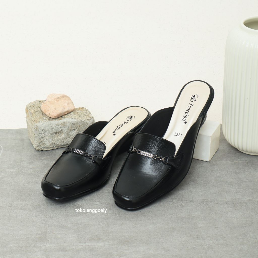 Original Scorpion 5271 Sepatu Kulit Formal/Wedges Casual Untuk Wanita