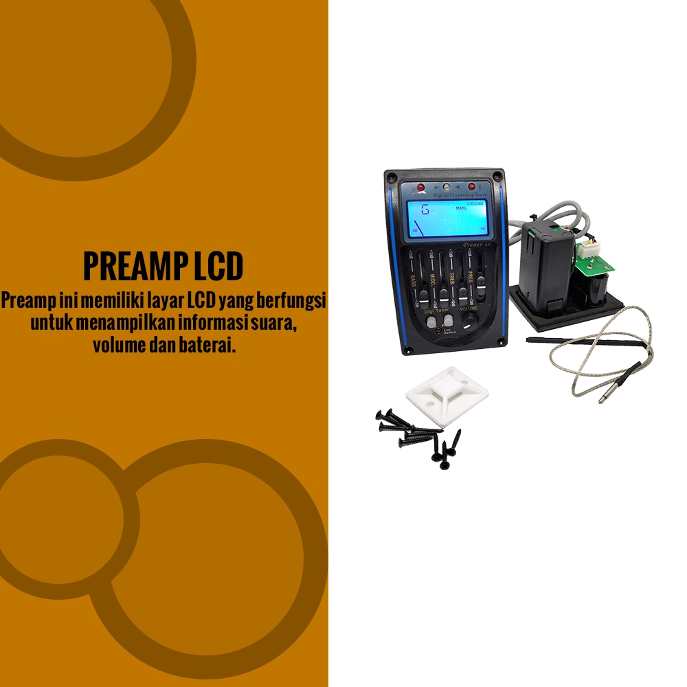 Equalizer Gitar digital prener lcd