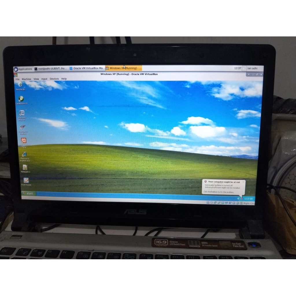 Laptop Kentang Asus UL80V 64-Bit 2GB