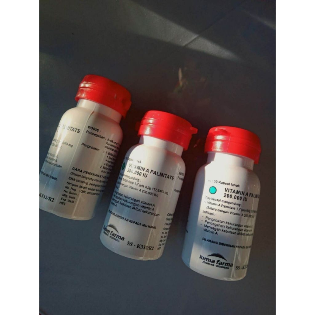 Vitamin A Posyan Kapsul Merah 200.000 IU PER BOTOL untuk Anak Usia 1-5 Tahun