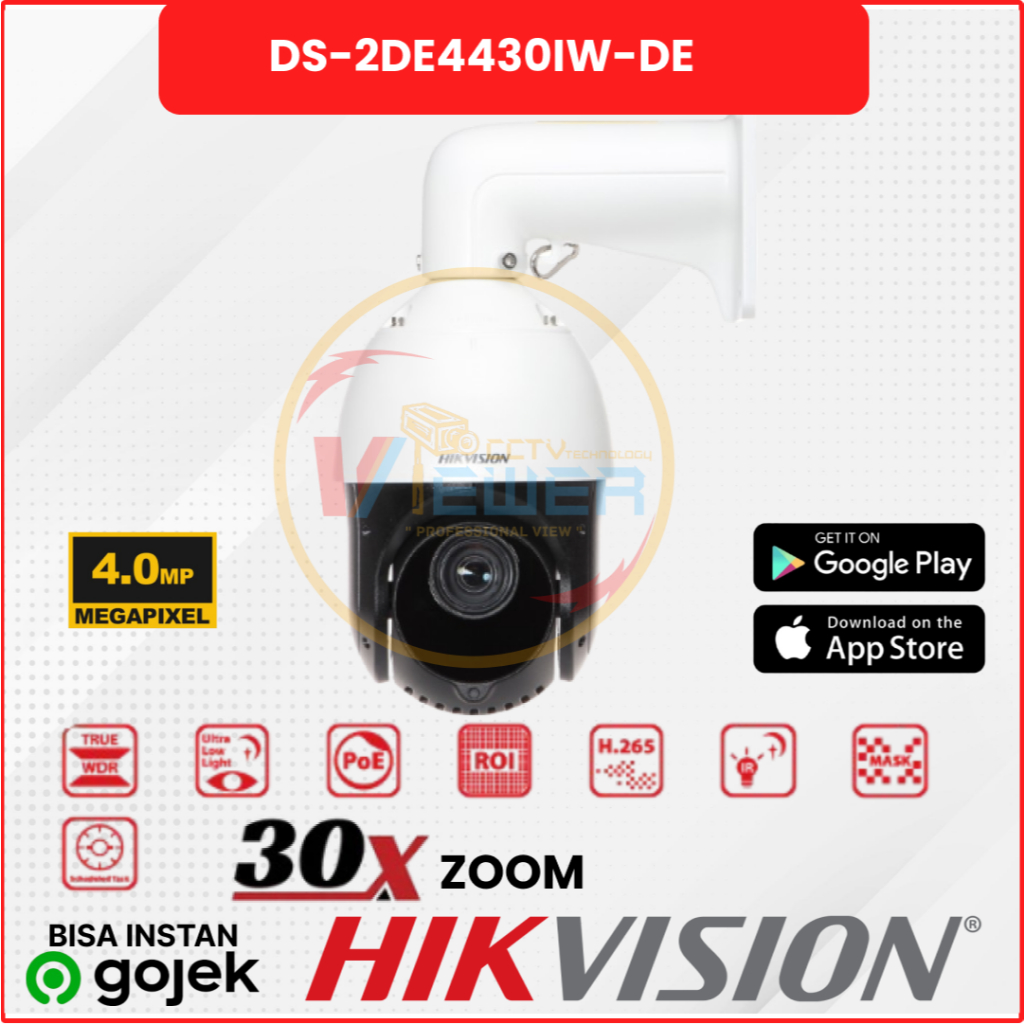 DS-2DE4430IW-DE HIKVISION IP PTZ CAMERA 4 MP 30× ZOOM Network IR Speed Dome