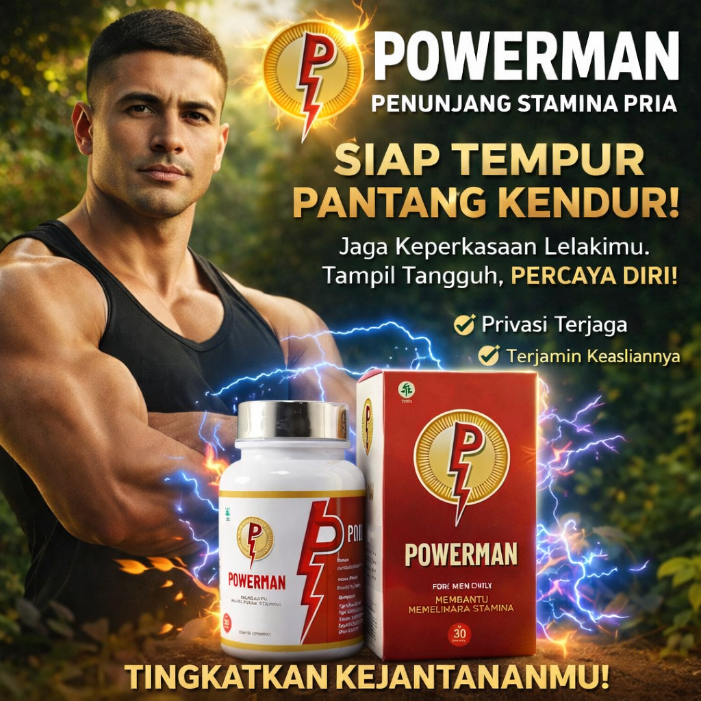 Powerman Herbal – Kapsul Stamina Pria Dewasa – Energi Lebih Maksimal & Tahan Lama