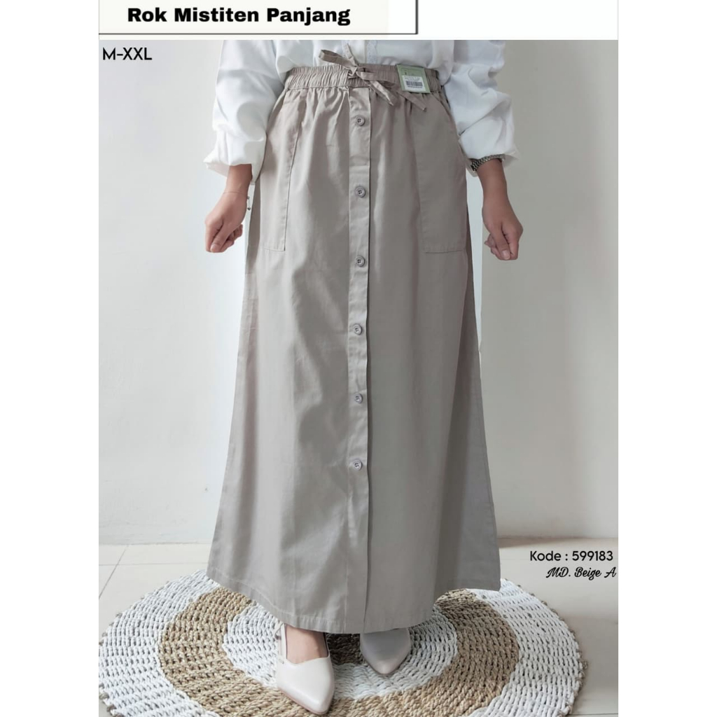 Mistiten - Rok Wanita Panjang Md. Beige