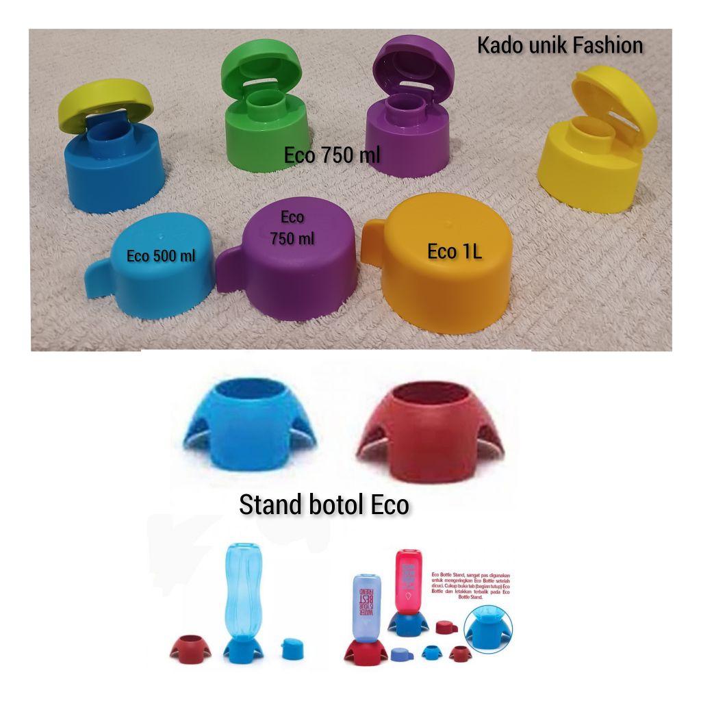Tupperware Seal Tutup Eco Botol 500 ml , 750 ml Atau 1L ( 1 pcs)