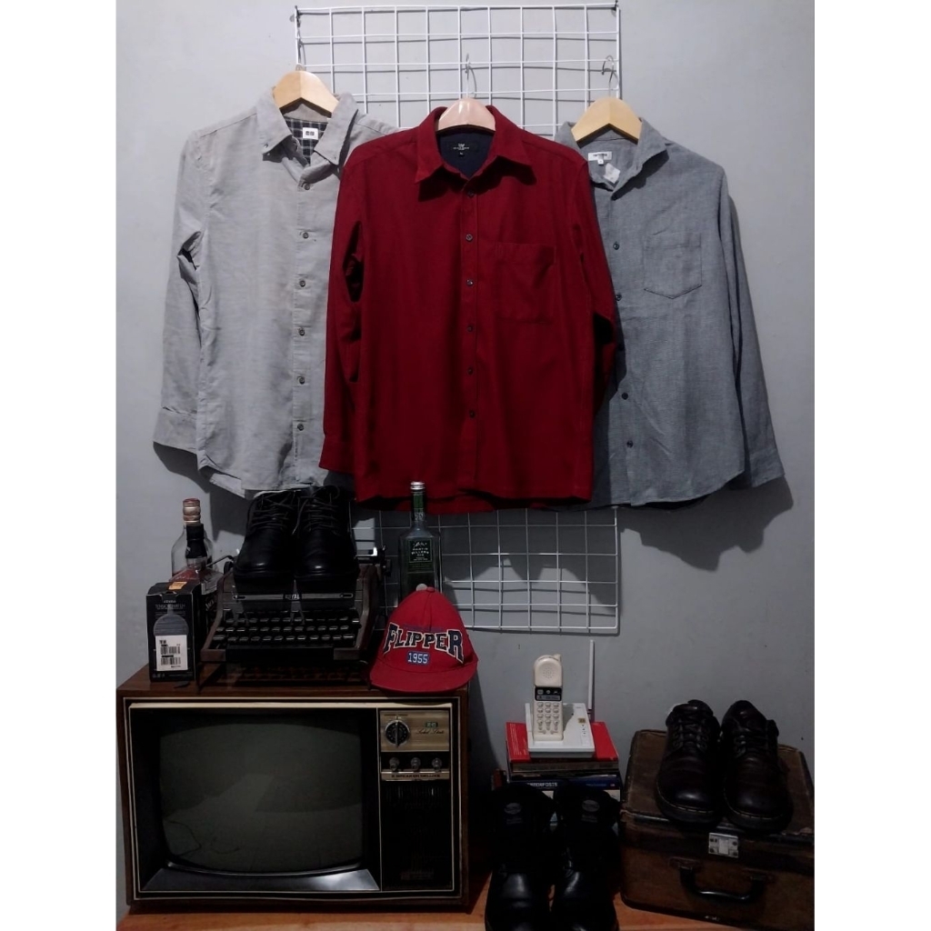 kemeja corduroy adam&eve bekas peloved second
