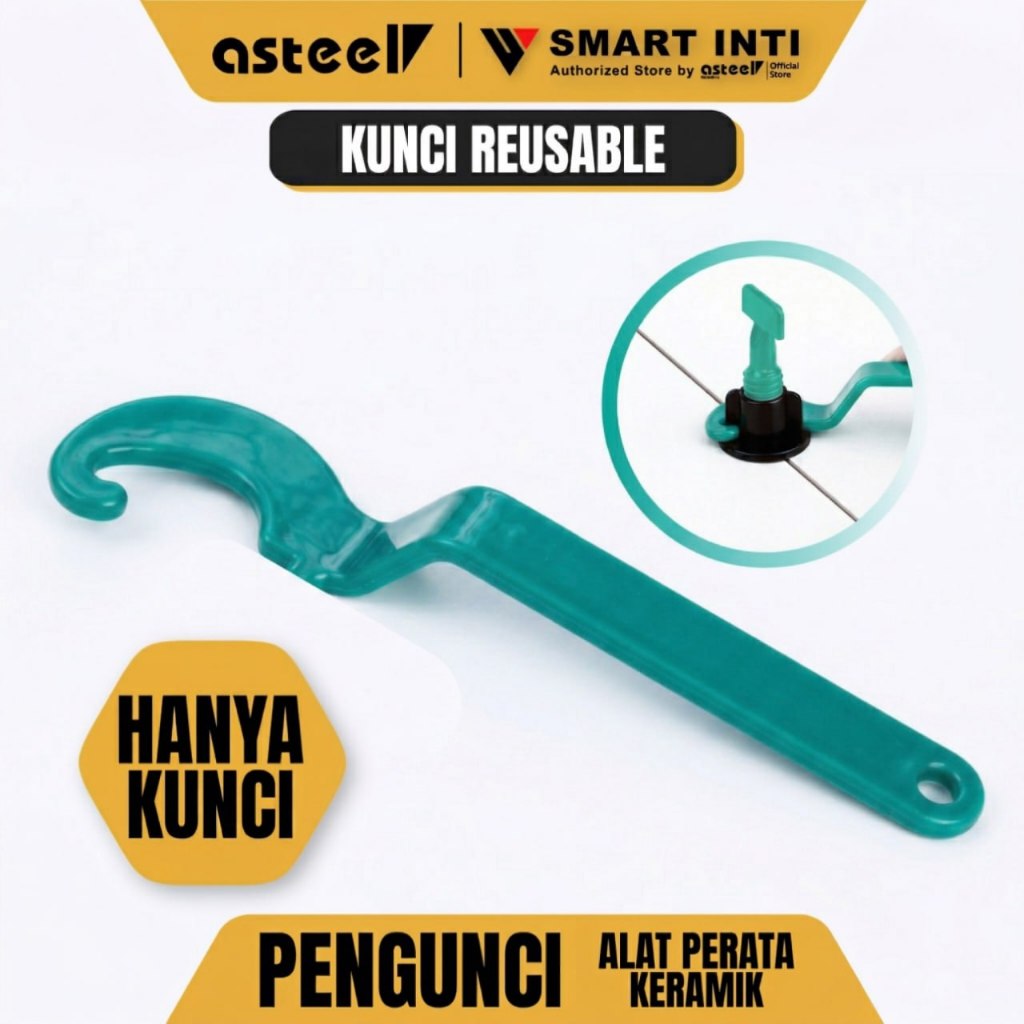 ASTEEL Alat Pengunci Pengencang Reusable Perata Pasang Keramik tipe Putar