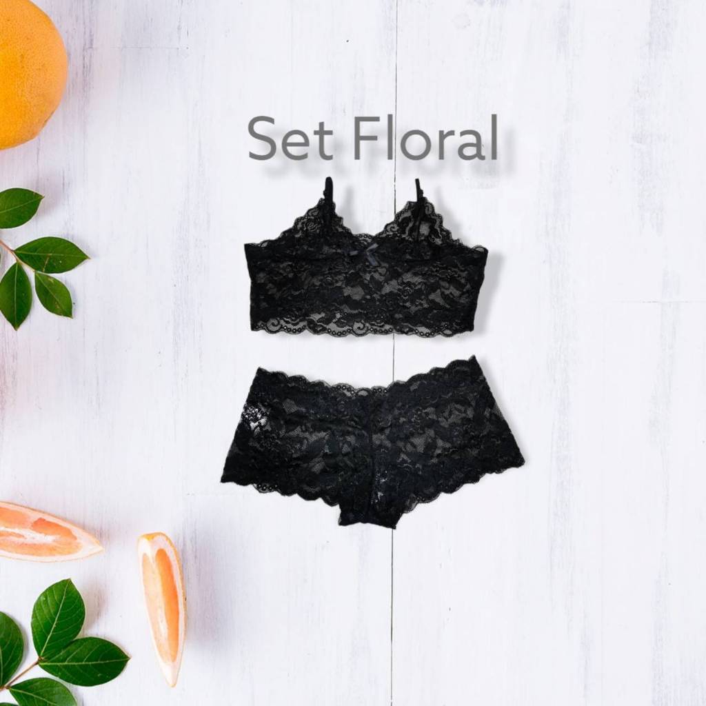 Big Promo { Myreseller } Set Lingerie Desain Model Set Bra Cd Big Size Seksi Hot Transparan Corak