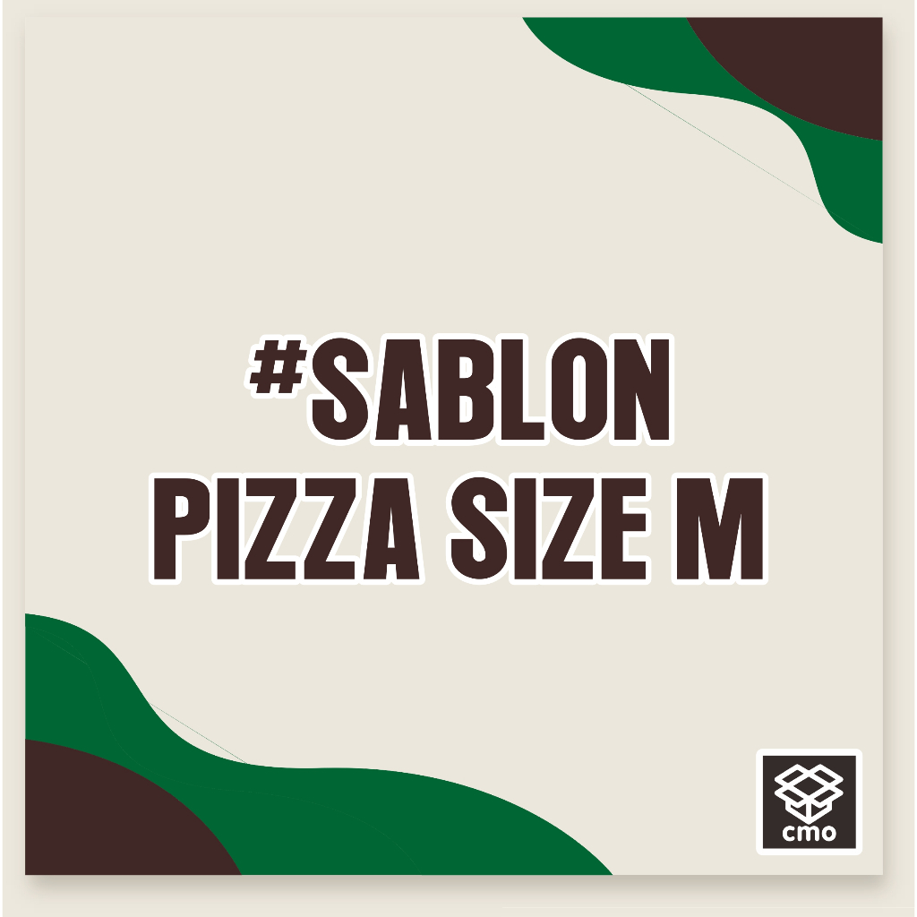 Custom Sablon box Pizza Size (M) + SABLON 1 WARNA | custom desain | custom sablon | Bebas Desain | B