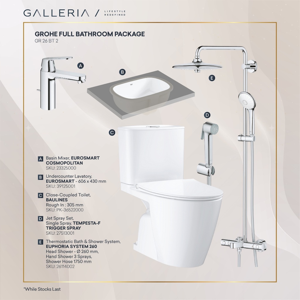 Grohe Full Bathroom Package 5/Grohe Paket Kamar Mandi