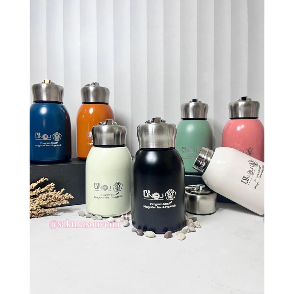 SOUVENIR TERMOS TERMINI CETAK GRAFIR CUSTOM NAMA DAN LOGO