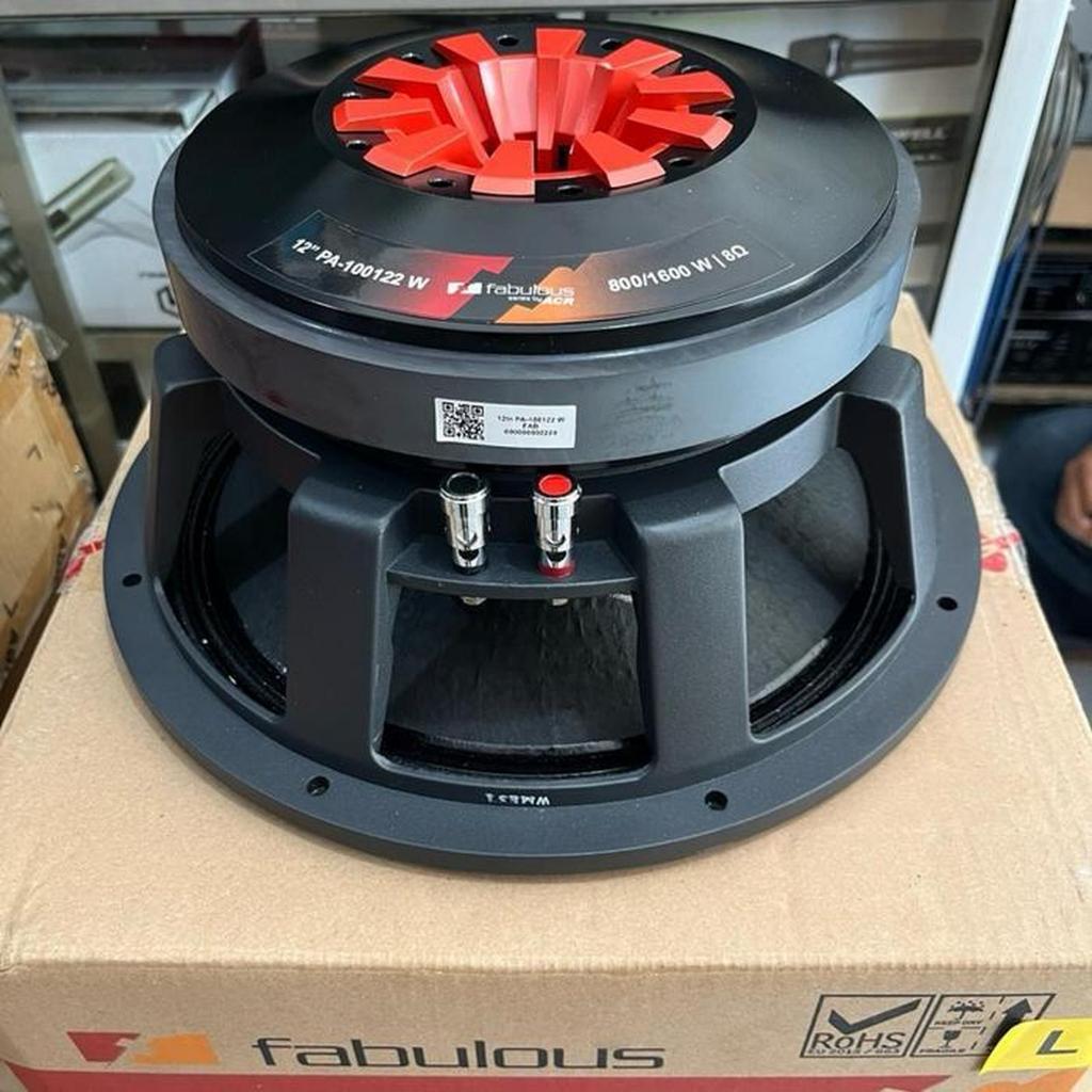 Speaker komponen ACR Fabulous 100122 W / 100122W - 12 inch woofer coil 4 inch Original 800-1600 watt