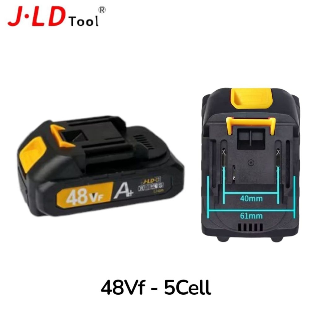 JLD Baterai Cordless 48 48V Volt Battery Mesin Bor Baterai Impact Potong Rumput Portable