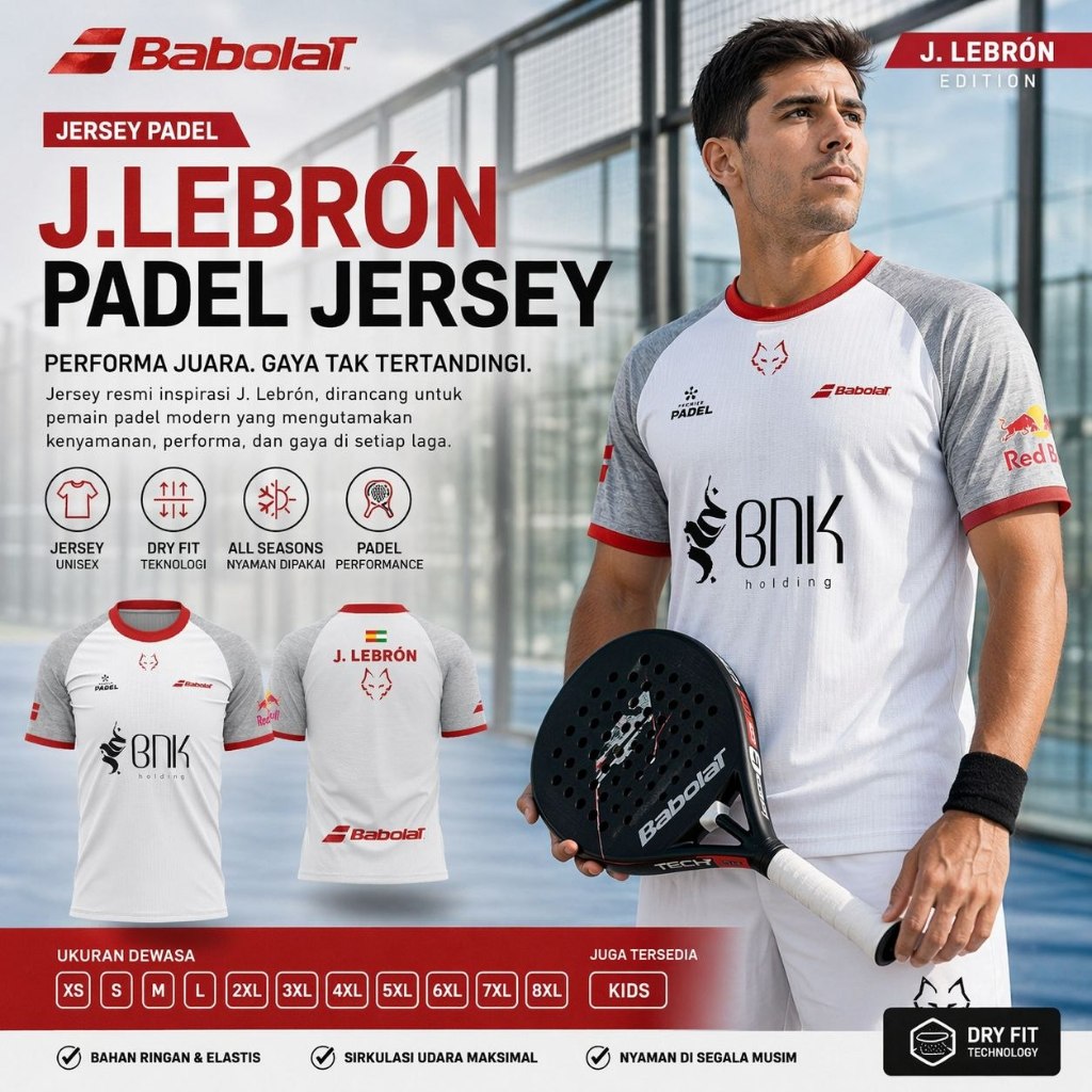 KAOS JERSEY PADEL J.LEBRON