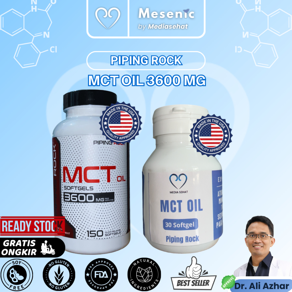 Vitamin/Multivitamin/Suplemen Piping Rock MCT Oil 3600mg