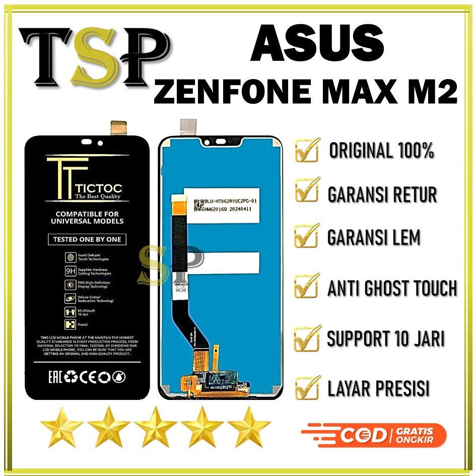 LCD TOUCHSCREEN ASUS ZENFONE MAX M2 COMPLETE ORIGINAL COMPLET 100%