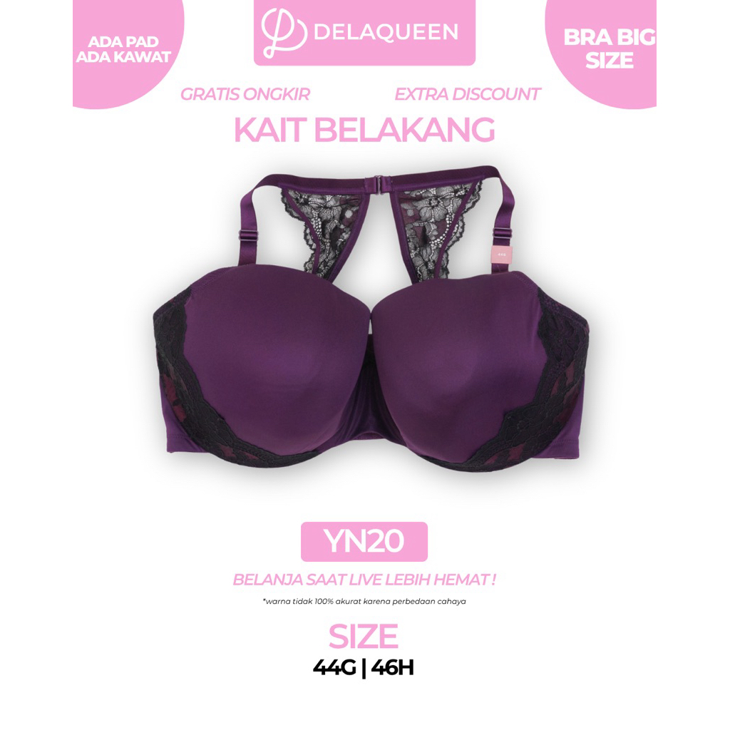 Delaqueen | Bra Big Size Bra Jumbo 44G 46H YN20