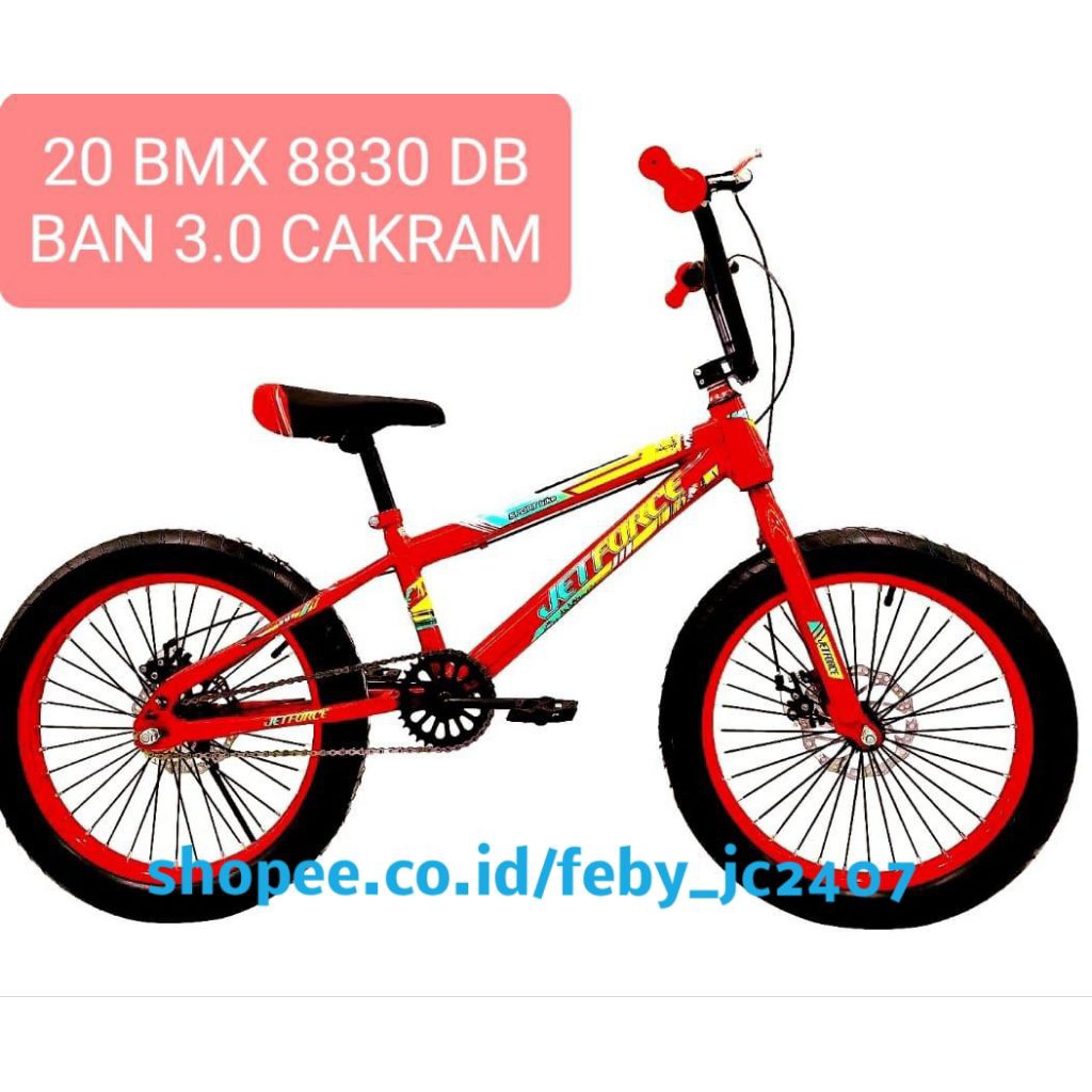 Sepeda BMX 20 INCH ban Jumbo Atlantis 3.0 Bmx 20 Inch ban normal  Atlantis Garpu Oversized jet force