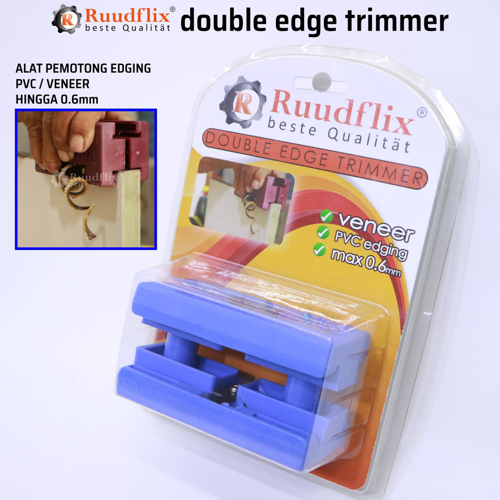 double edge trimmer RUUDFLIX | pemotong edging PVC veneer tacosheet