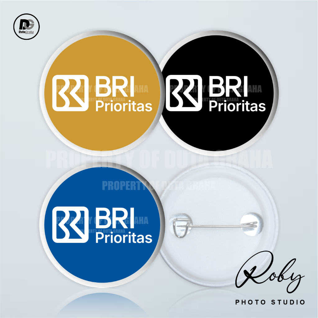 [PIN PRESS] BRI PRIORITAS Pin Bros Aksesoris Souvenir BANK INDONESIA