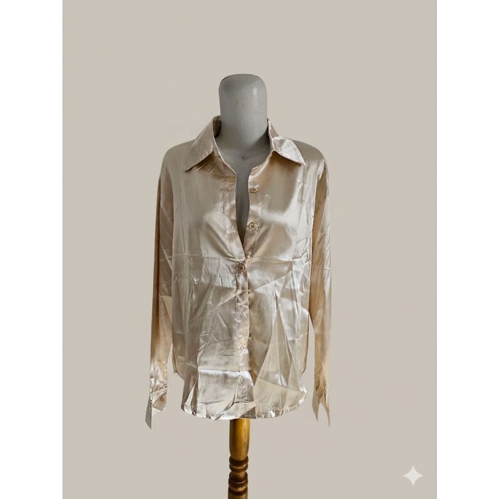 Kemeja Wanita Satin | Blouse Satin | Preloved
