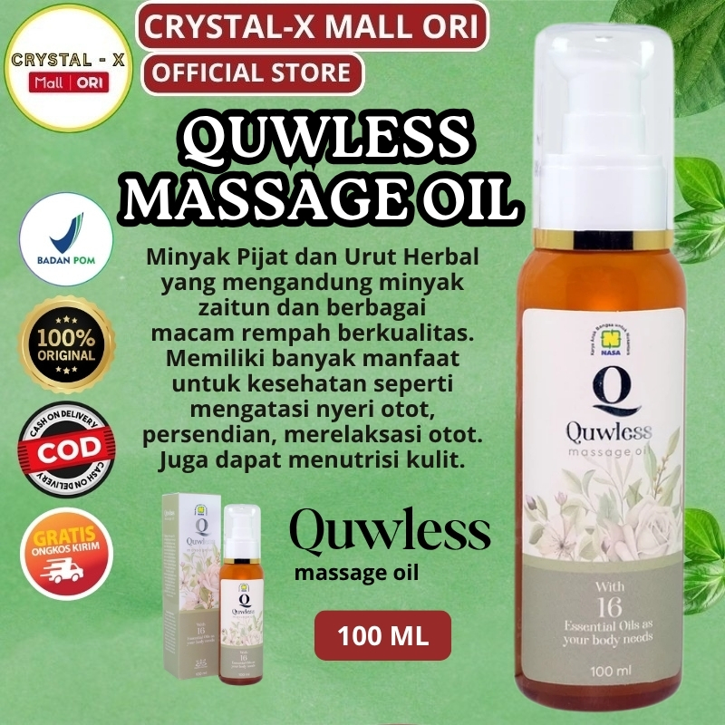 Quwless Massage Oil NASA Minyak Pijat Relaksasi & Peredaran Darah
