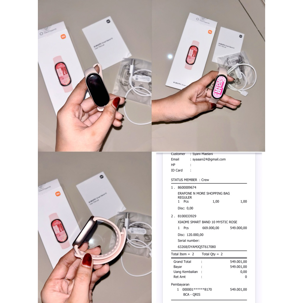 Smartwatch MI Band 10 Preloved