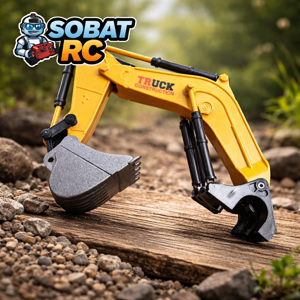 Miniatur Excavator Arm RC Skala 1:24 – Realistis Detail Truck Construction | Part RC Sobat RC