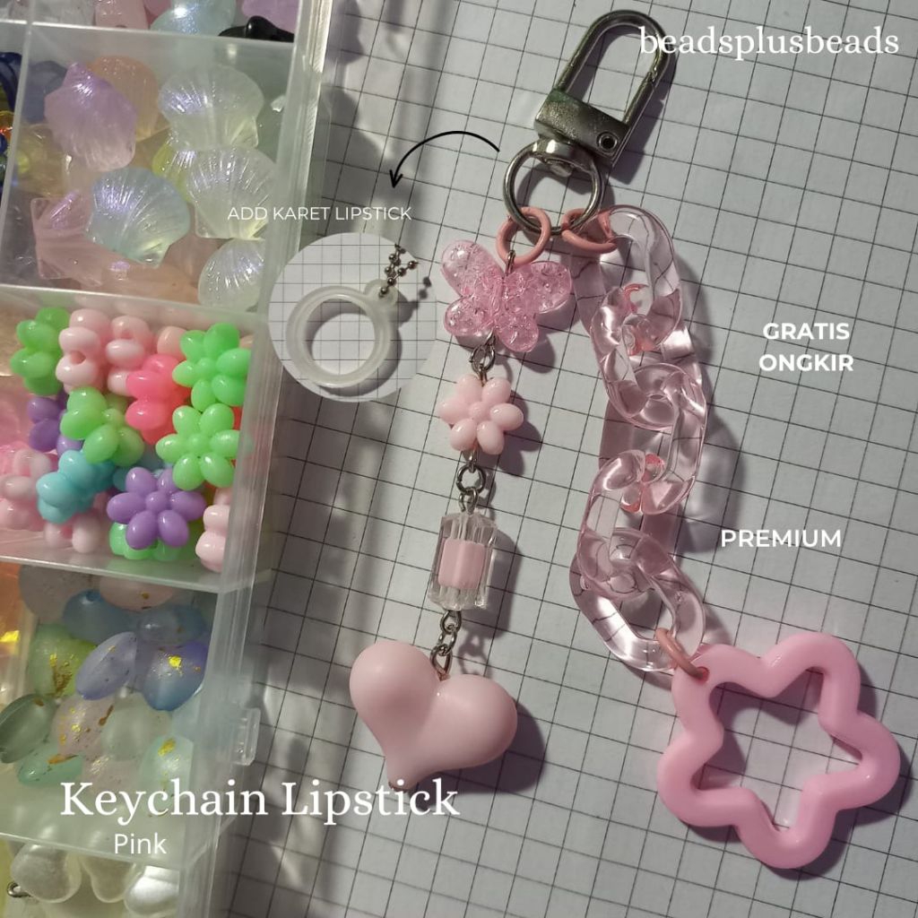KEYCHAIN LIPSTICK/KEYCHAIN JOMPO/LIP HOLDER