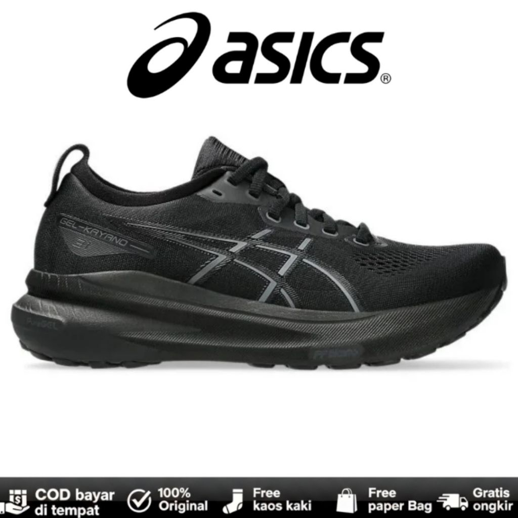 Sepatu Running Asics Gel Kayano 31 Black/Black