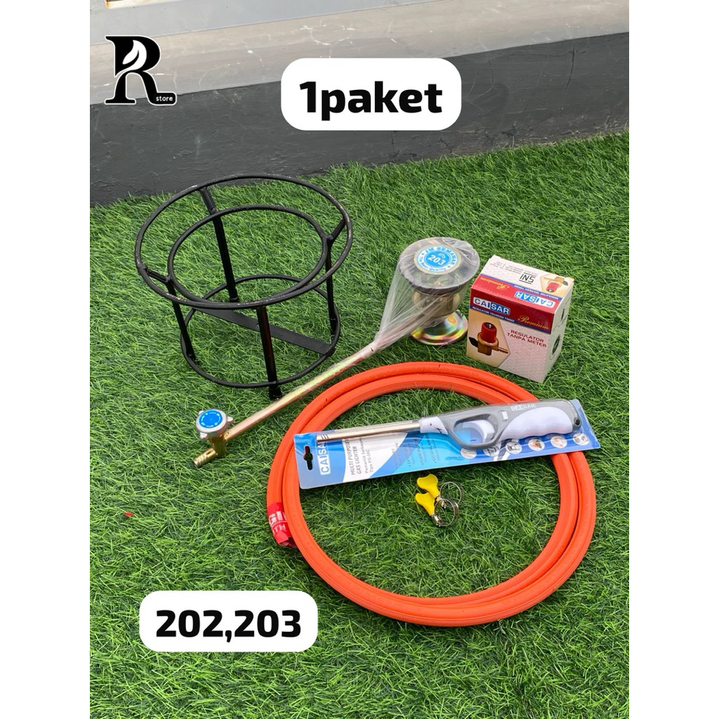 satu set kompor semawar +tungku , 203 , 202