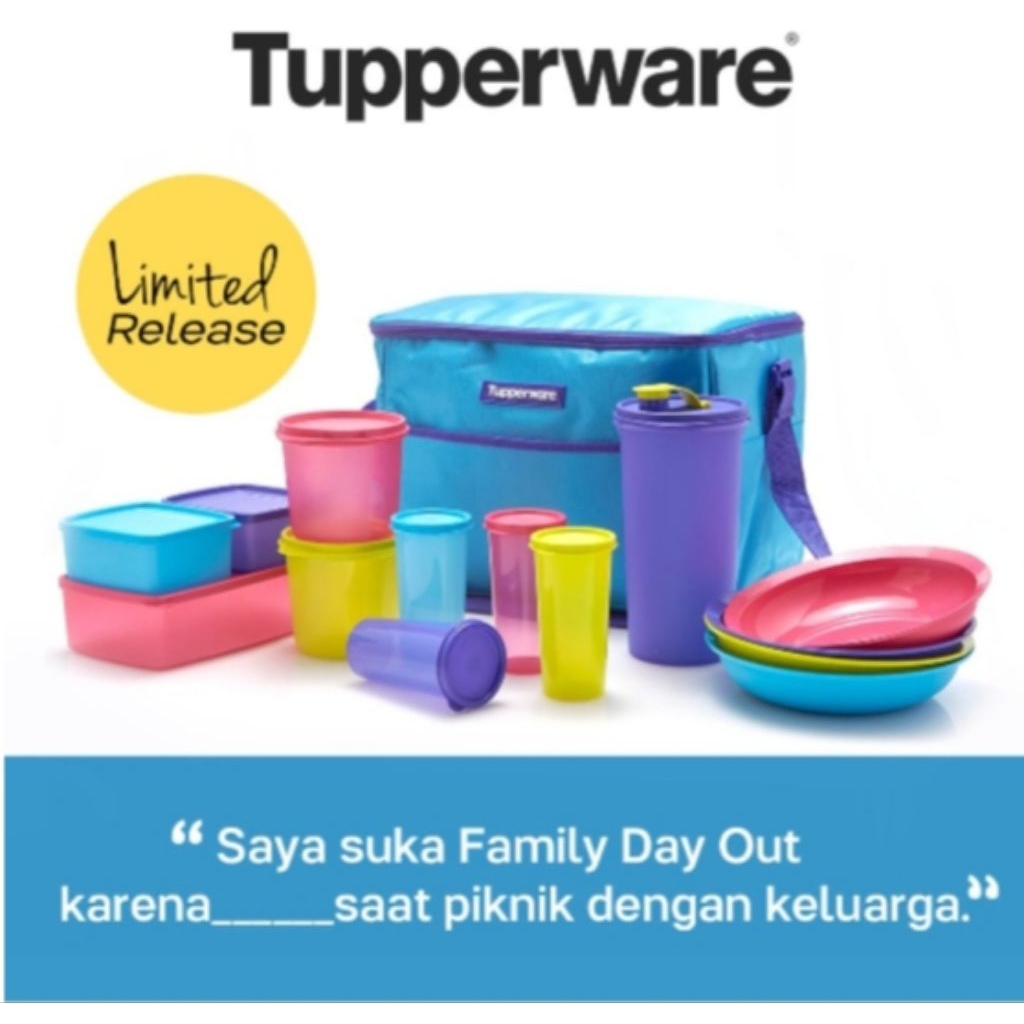 Tupperware Ohana Set - Tempat Penyimpanan Makanan (Set Bekal Keluarga/Piknik)