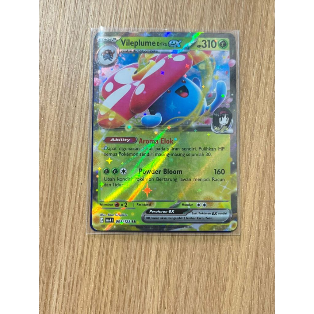 Vileplume erika EX RR Ledakan Peniada Kartu Pokemon TCG
