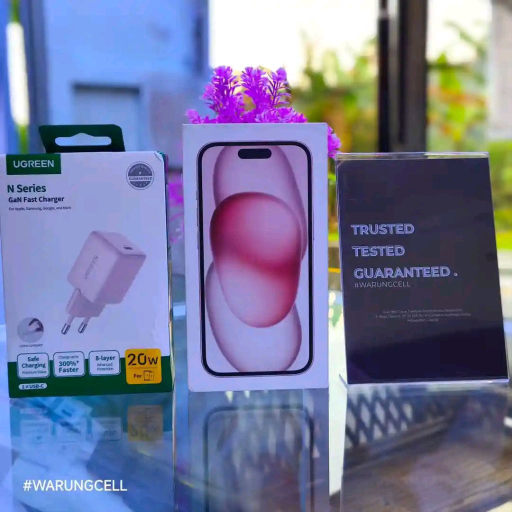 [NEWW] IPHONE 15 128GB RESMI IBOX. KONDISI BARU BERGARANSI RESMI